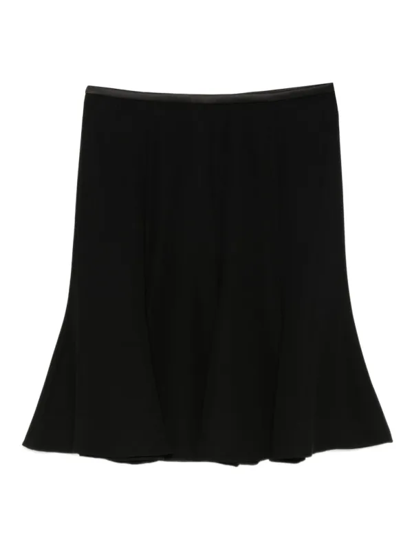 BLACK FLARED HEM SKIRT sold by Lord & Taylor