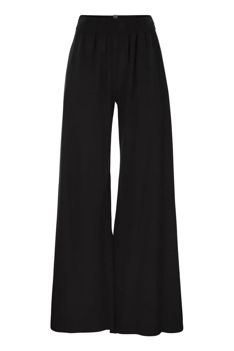 WIDE TROUSERS IN VISCOSE AND WOOL sold by Lord & Taylor
