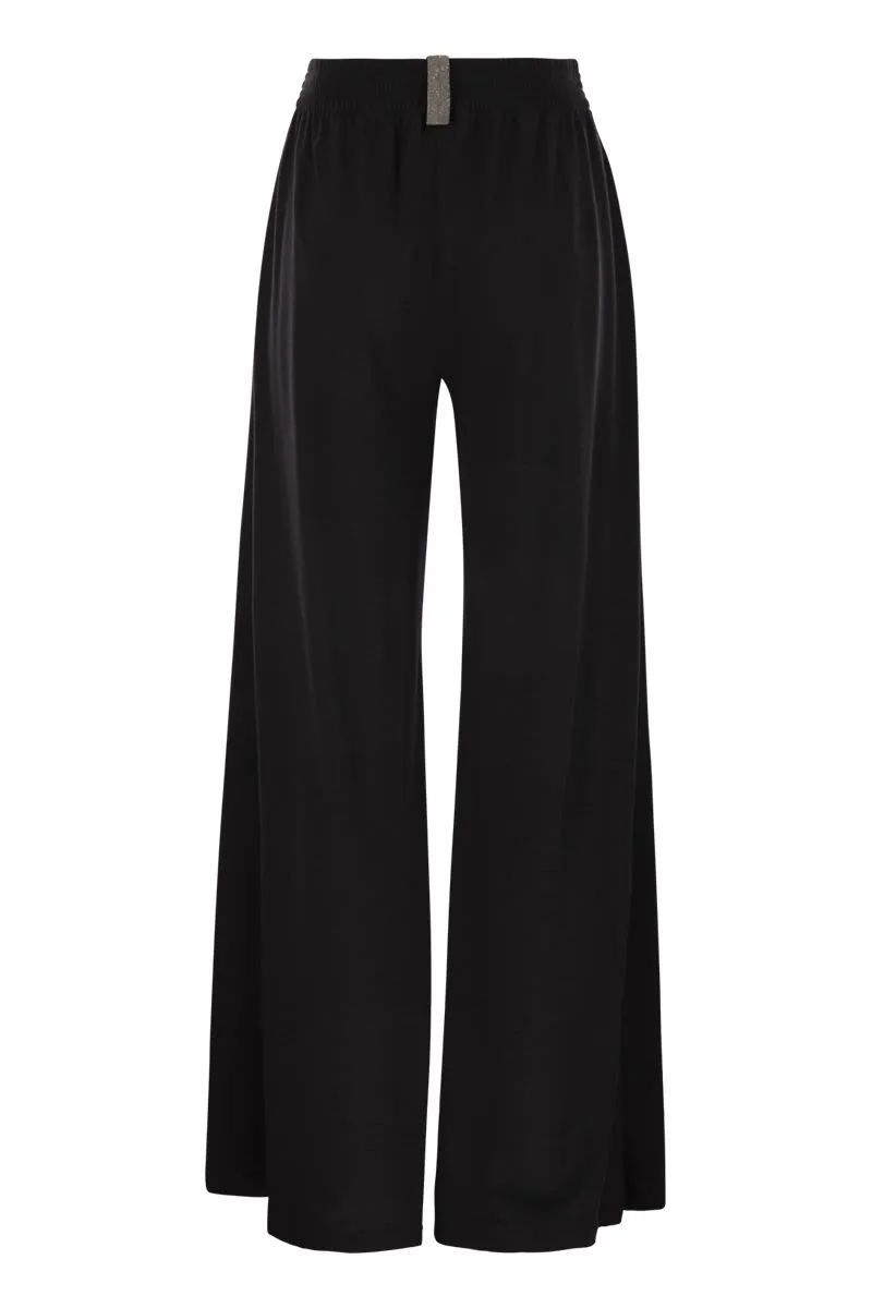 WIDE TROUSERS IN VISCOSE AND WOOL sold by Lord & Taylor product image thumbnail 2