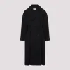 BLACK NOTCHED LAPEL COAT sold by Lord & Taylor