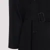 BLACK NOTCHED LAPEL COAT sold by Lord & Taylor