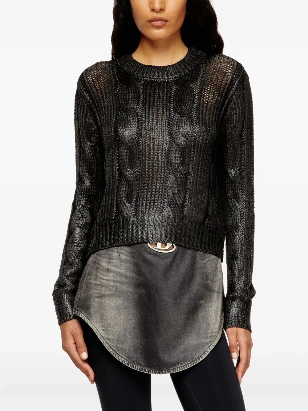 "MICCHA" ROUND NECK SWEATER sold by Lord & Taylor product image thumbnail 4