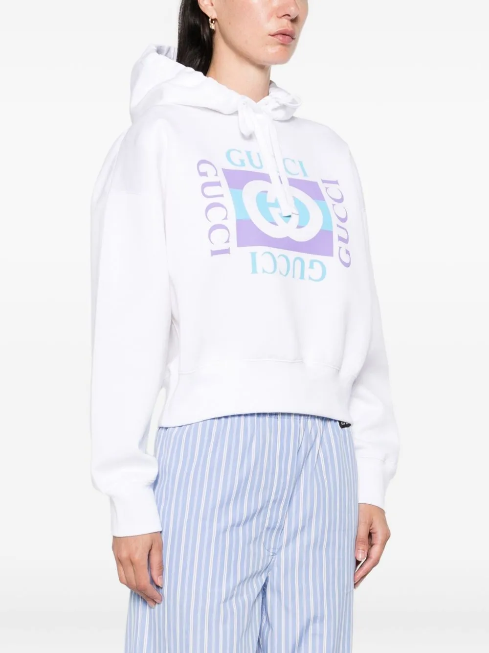 LOGO COTTON HOODIE sold by Lord & Taylor product image thumbnail 5