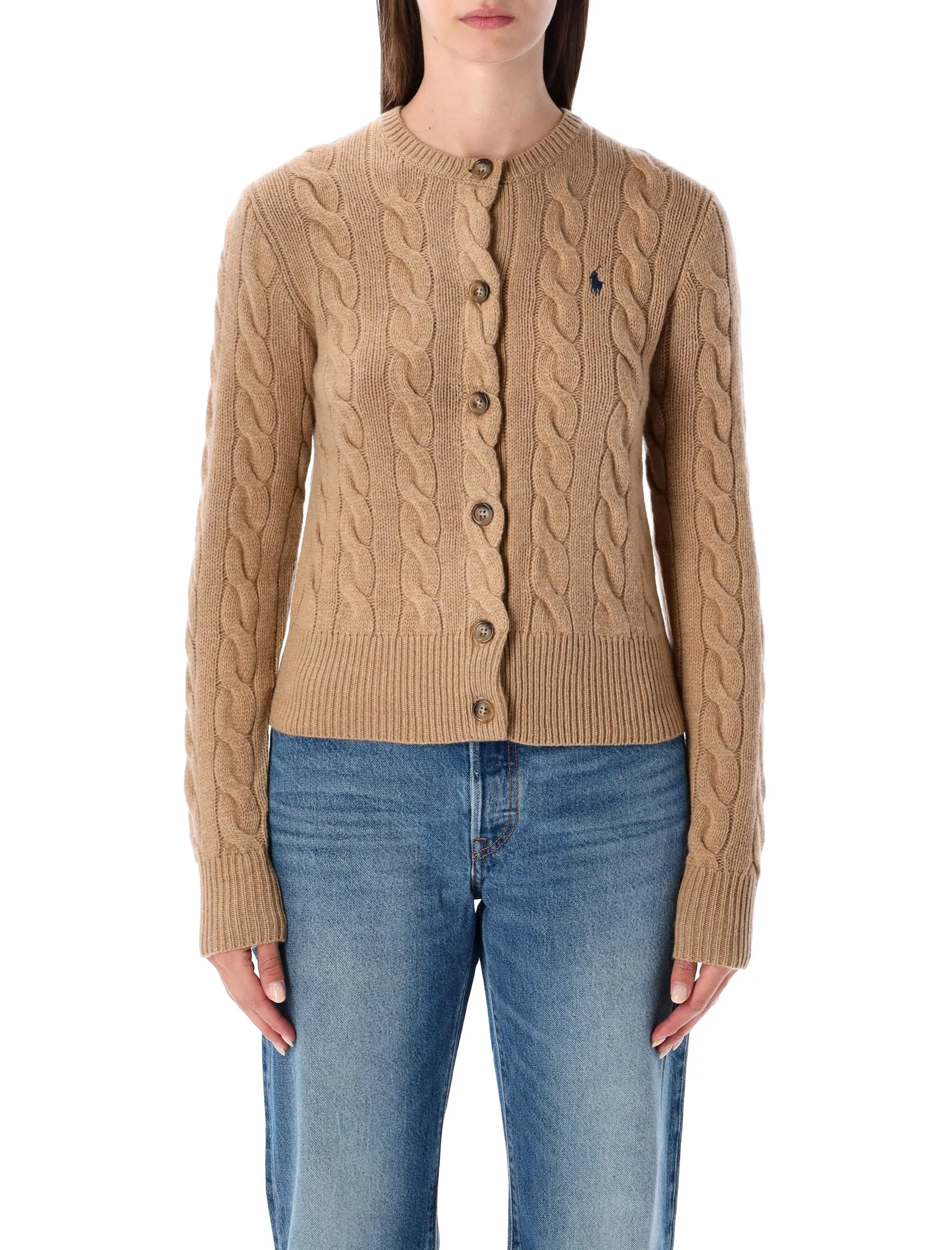 "SWEATER CARDIGAN" ROUND NECK CARDIGAN sold by Lord & Taylor