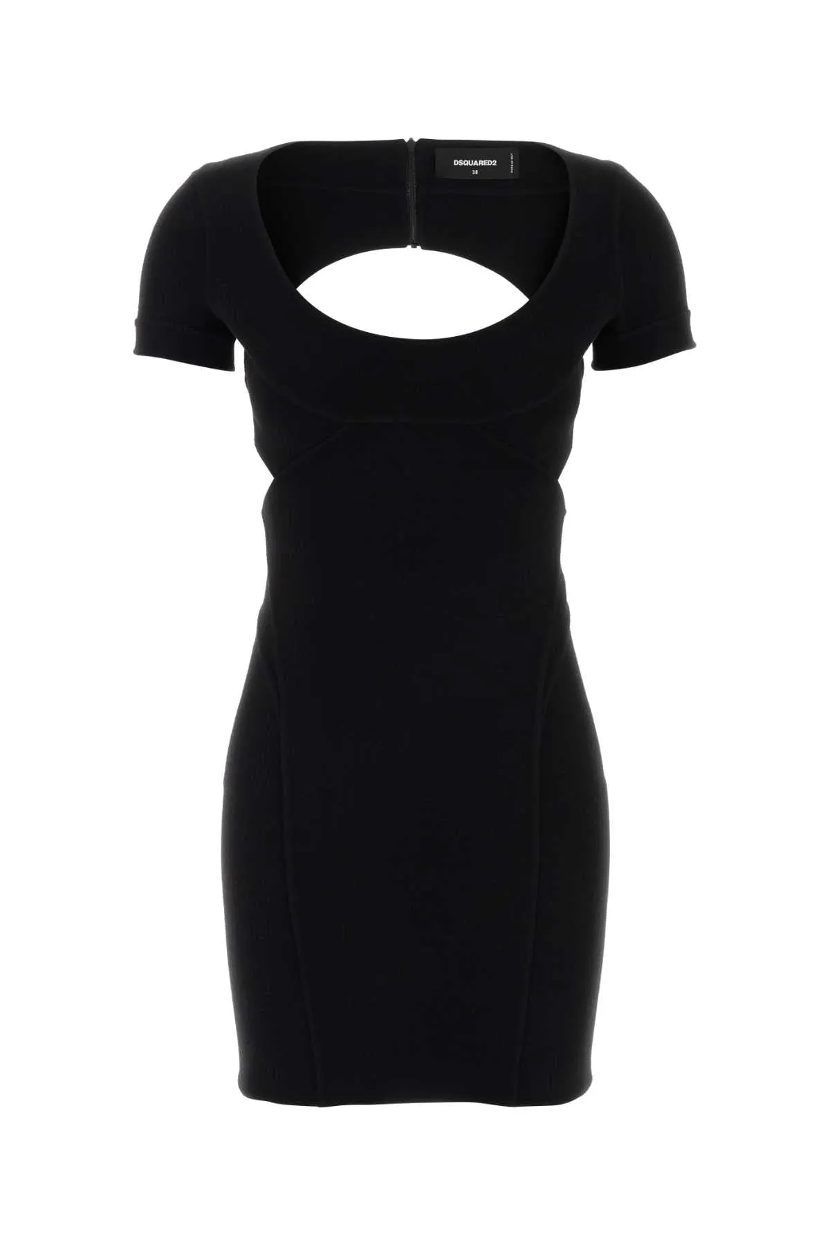 BLACK STRETCH WOOL BLEND MINI DRESS sold by Lord & Taylor