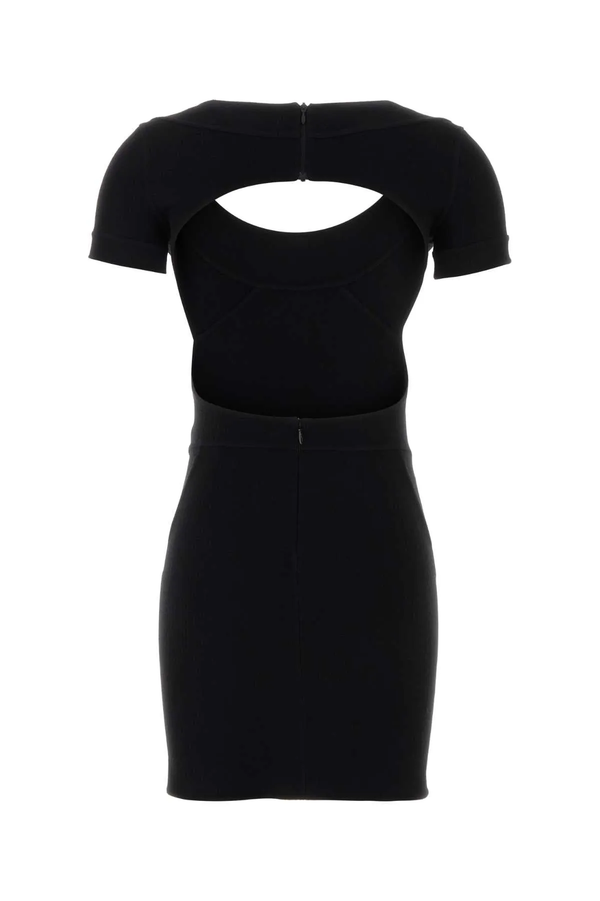 BLACK STRETCH WOOL BLEND MINI DRESS sold by Lord & Taylor product image thumbnail 2