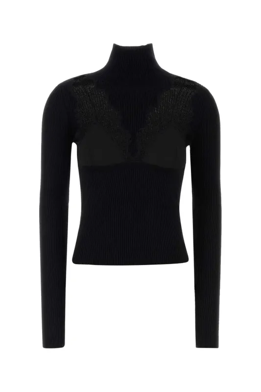 BLACK WOOL BLEND SWEATER sold by Lord & Taylor