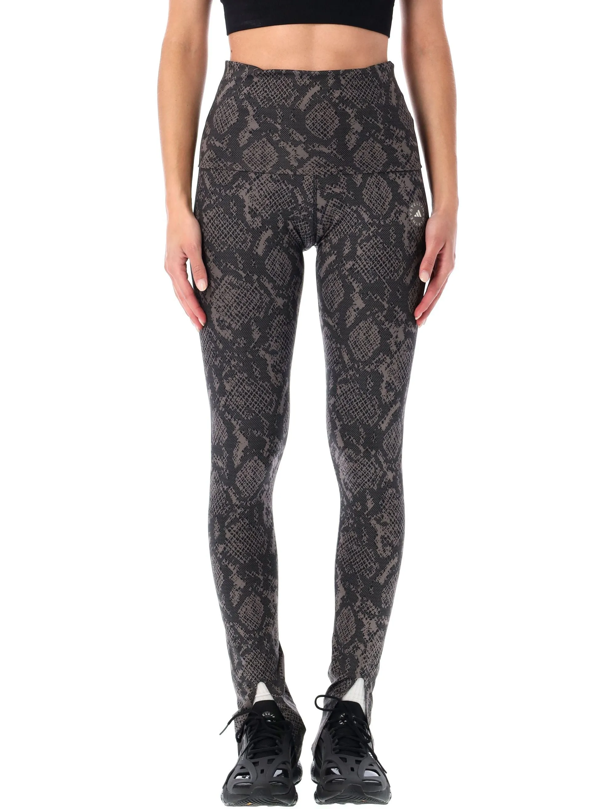 ADIDAS BY STELLA MCCARTNEY PYTHON PRINT ROLLTOP LEGGINGS sold by Lord & Taylor