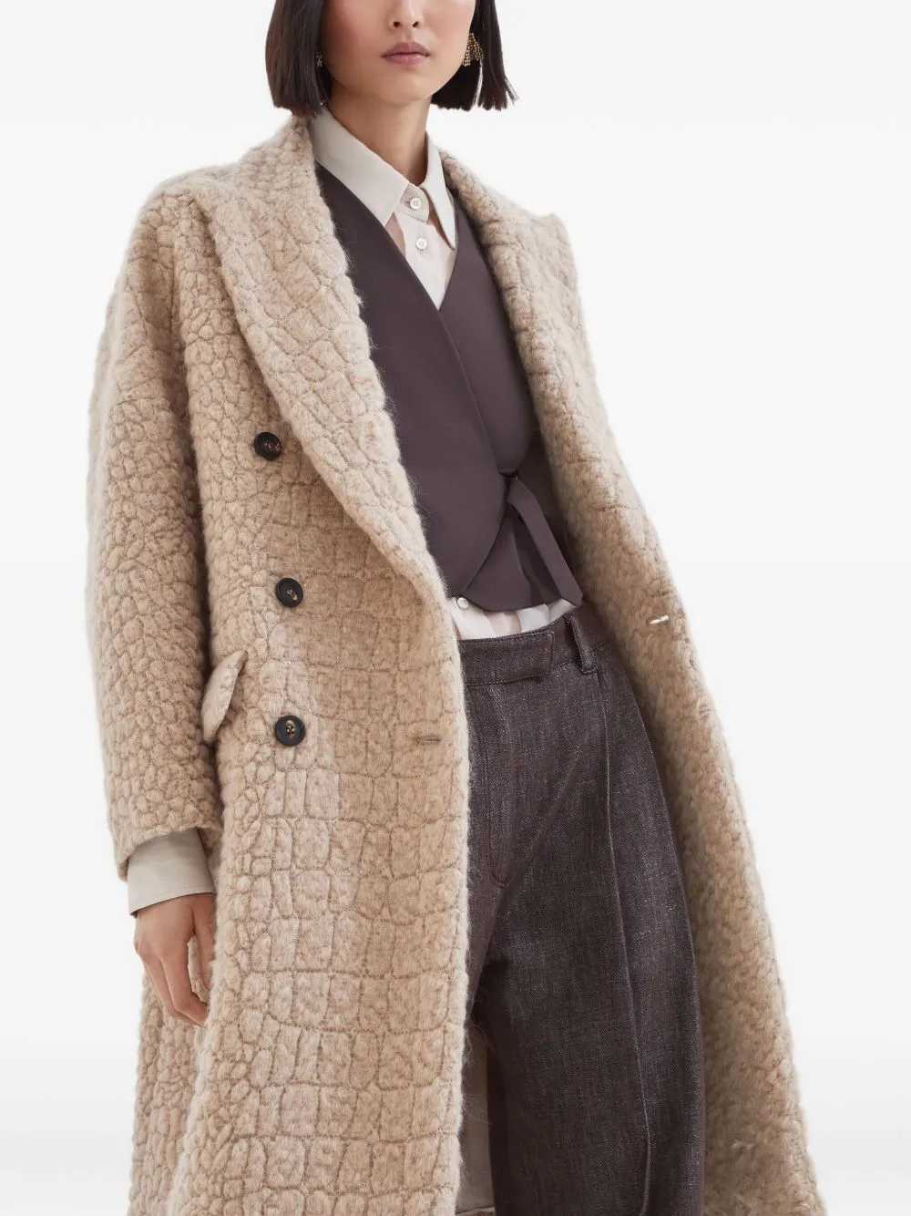 Brunello Cucinelli Coats Camel sold by Lord & Taylor product image thumbnail 3