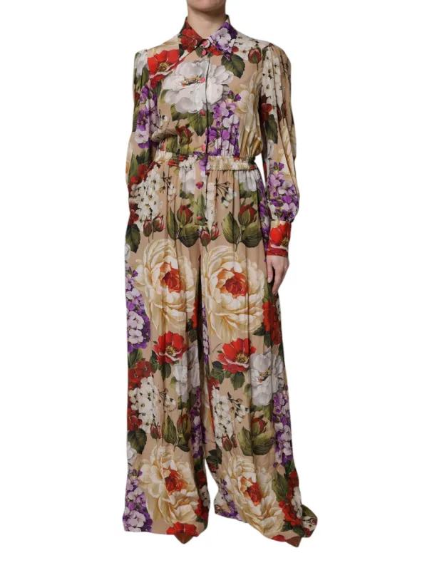 Multicolor Floral Wide Leg Jumpsuit Dress sold by Lord & Taylor