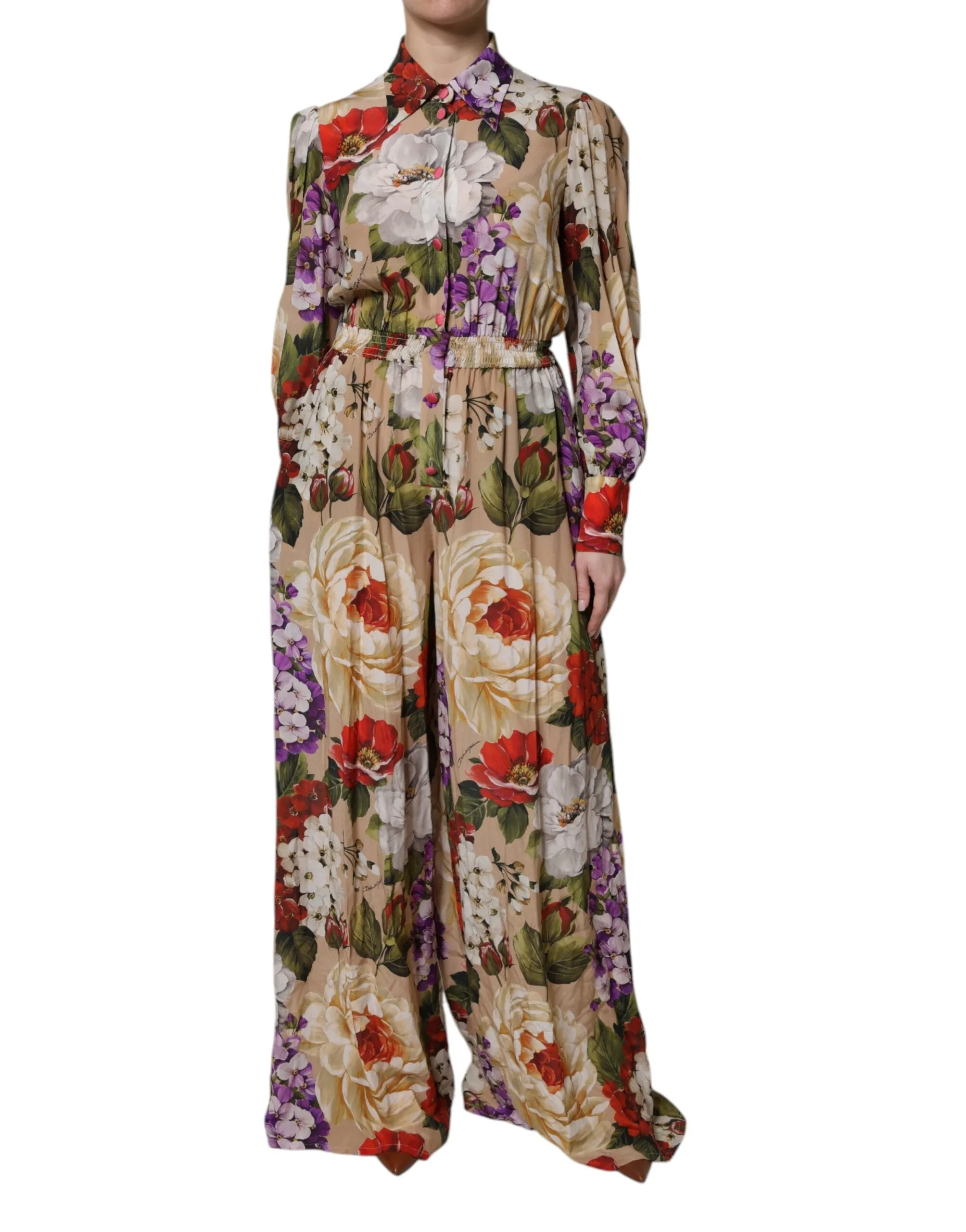 Multicolor Floral Wide Leg Jumpsuit Dress sold by Lord & Taylor
