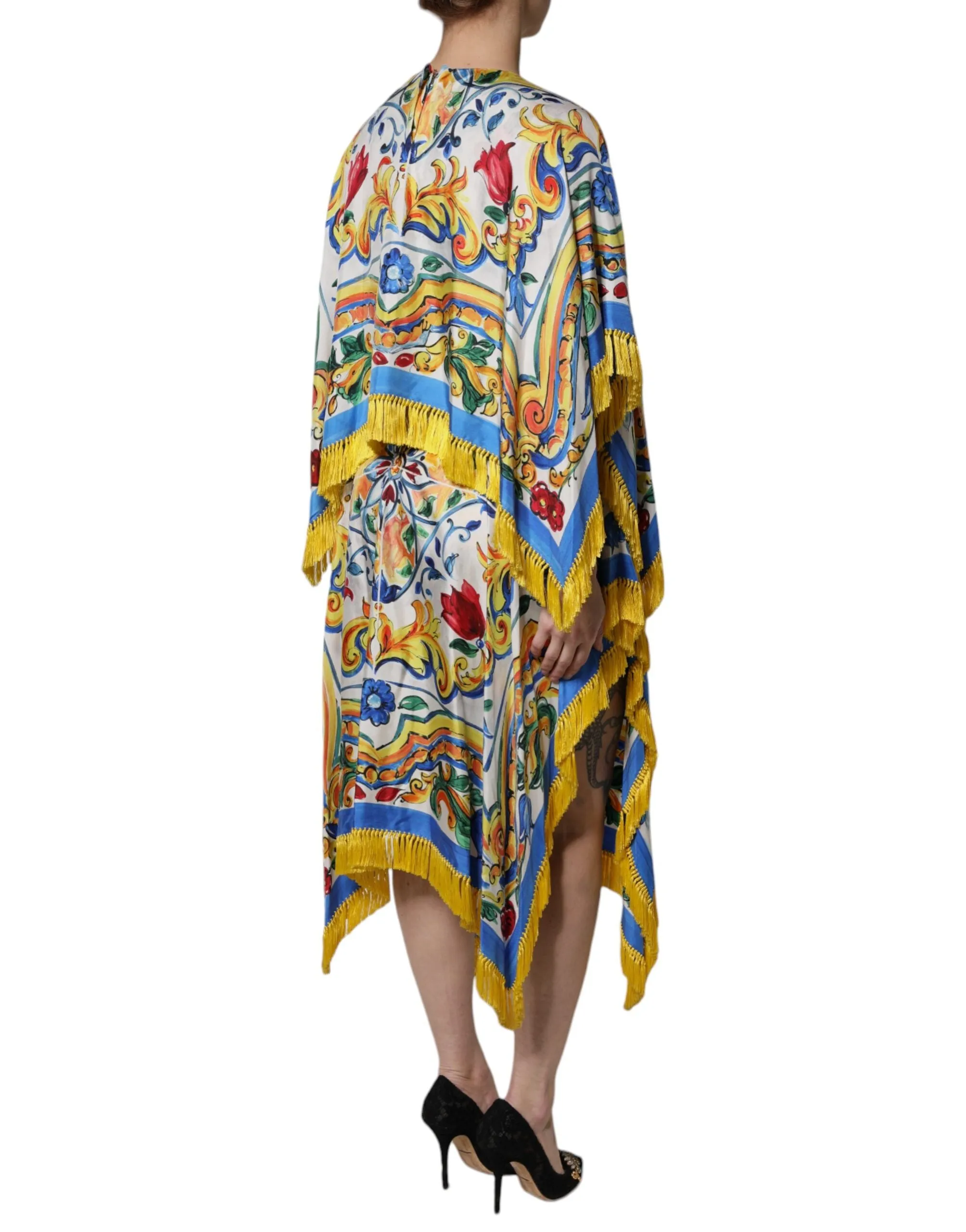 Multicolor Majolica Kaftan Short Sleeves Maxi Dress sold by Lord & Taylor product image thumbnail 5