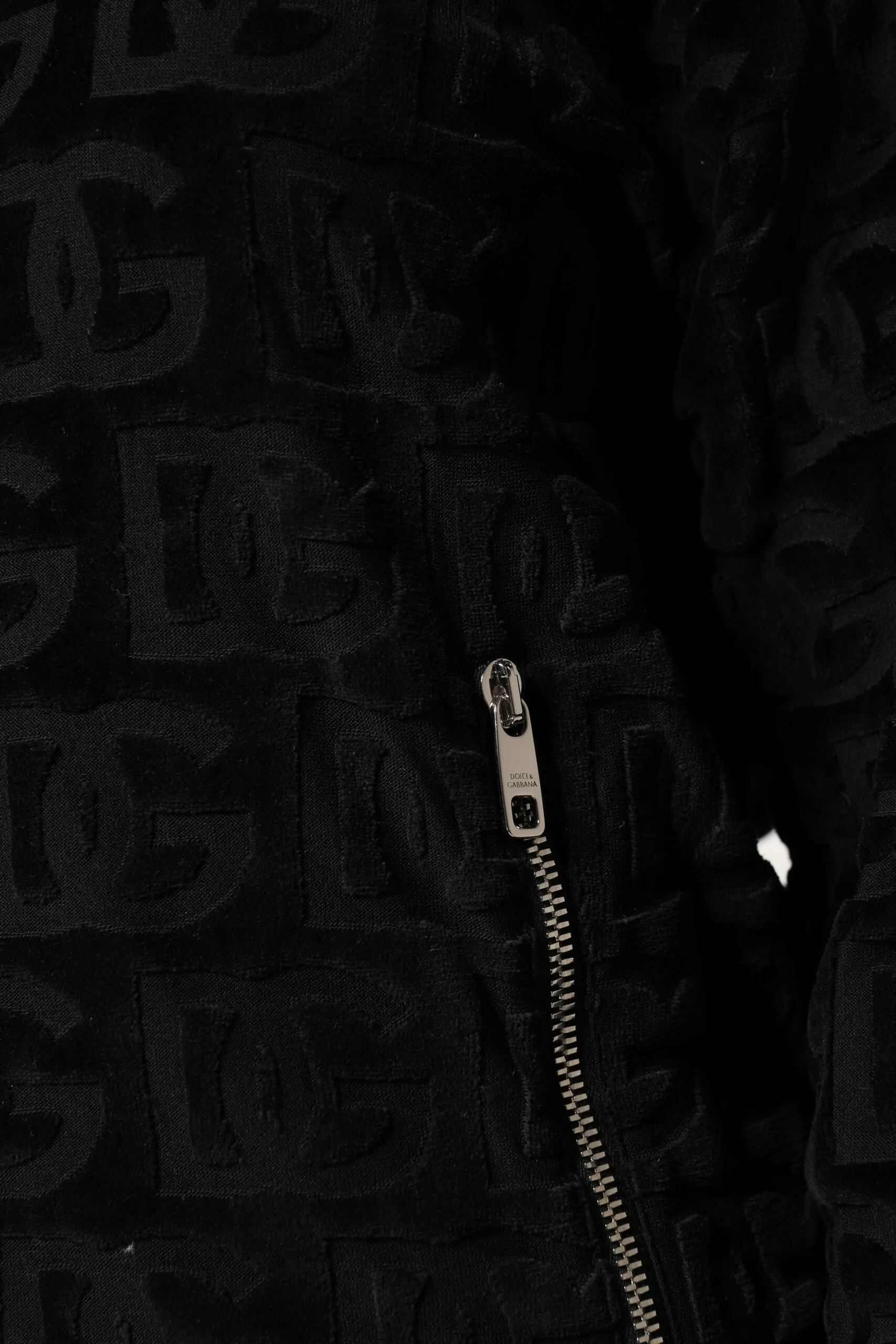 Black Logo Monogram Full Zip Bomber Jacket sold by Lord & Taylor product image thumbnail 5