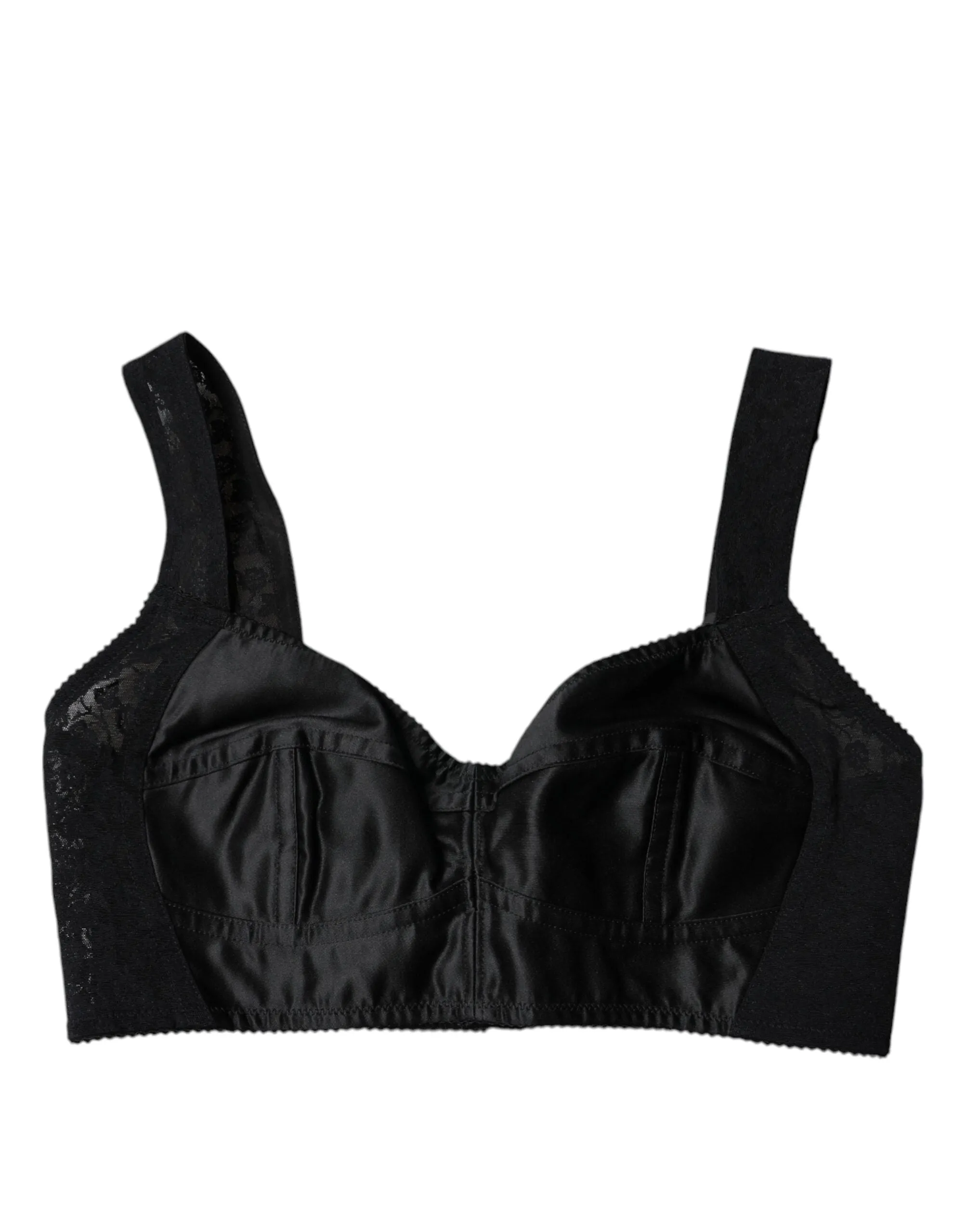 Black Nylon Balconcino Brassiere Underwear sold by Lord & Taylor