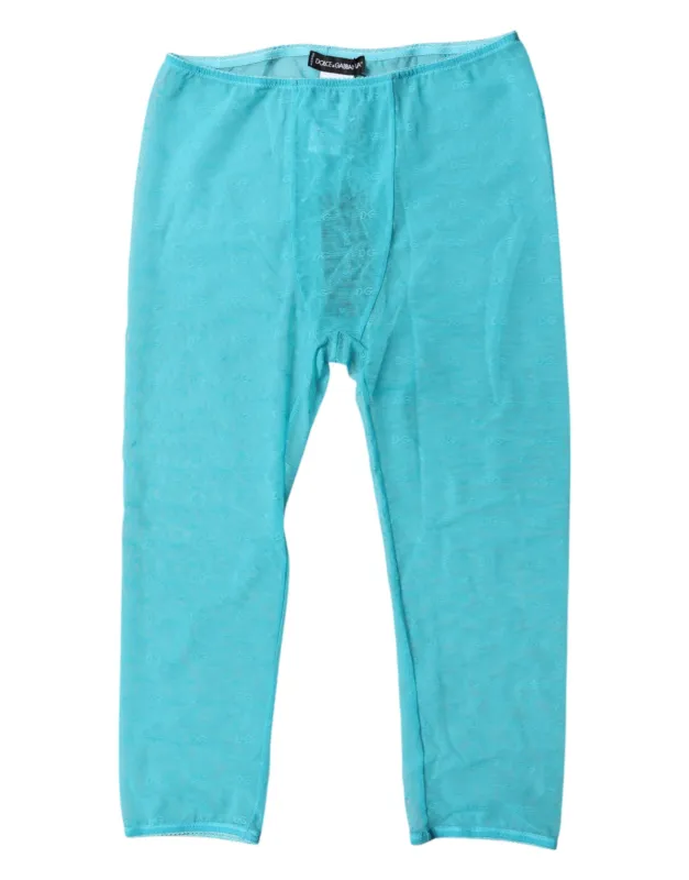 Blue Logo Lace Lingerie Cropped Tight Underwear sold by Lord & Taylor