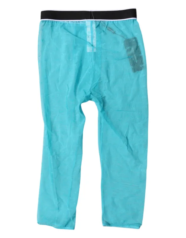 Light Blue DG Logo Nylon Cropped Tights Underwear sold by Lord & Taylor