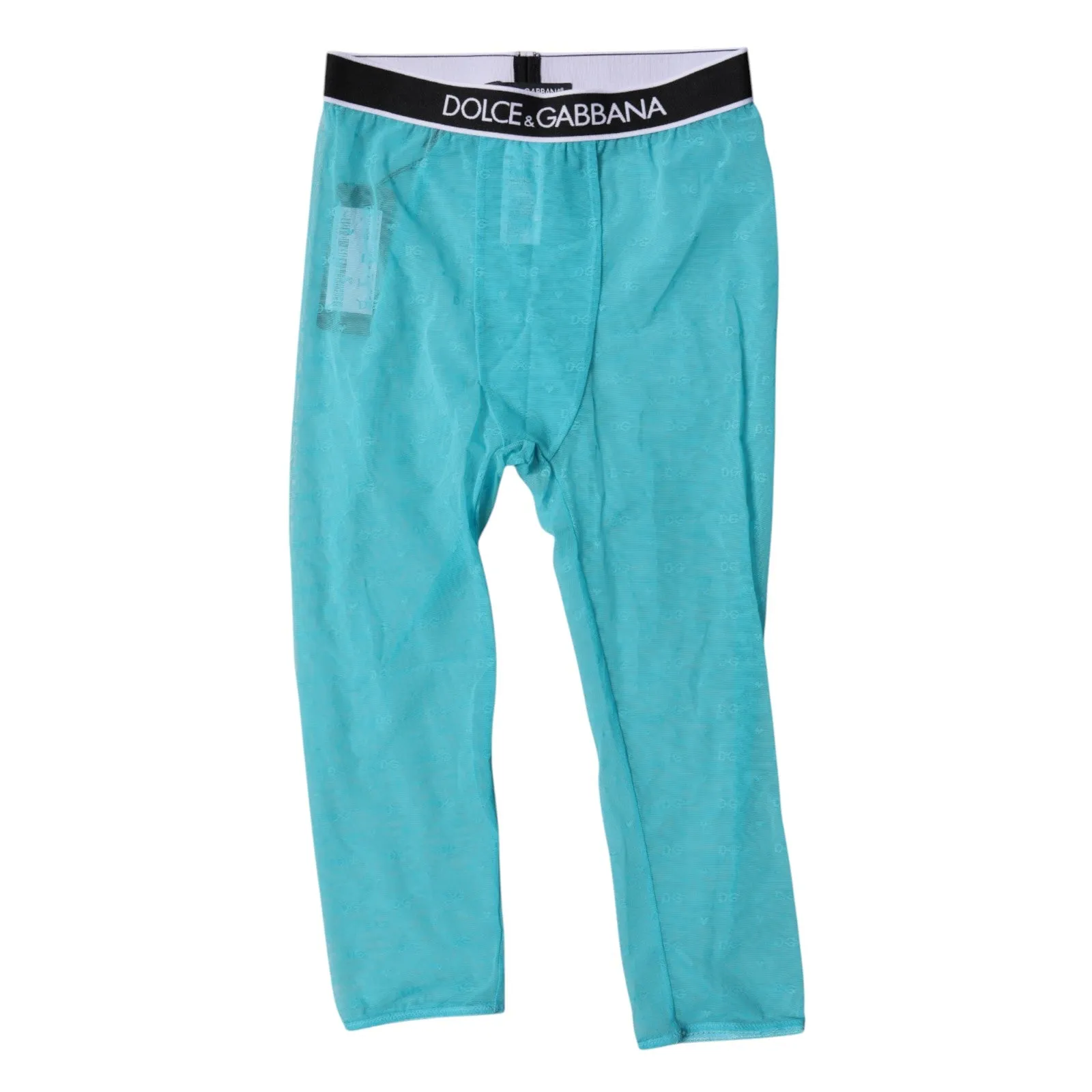 Light Blue DG Logo Nylon Cropped Tights Underwear sold by Lord & Taylor product image thumbnail 5