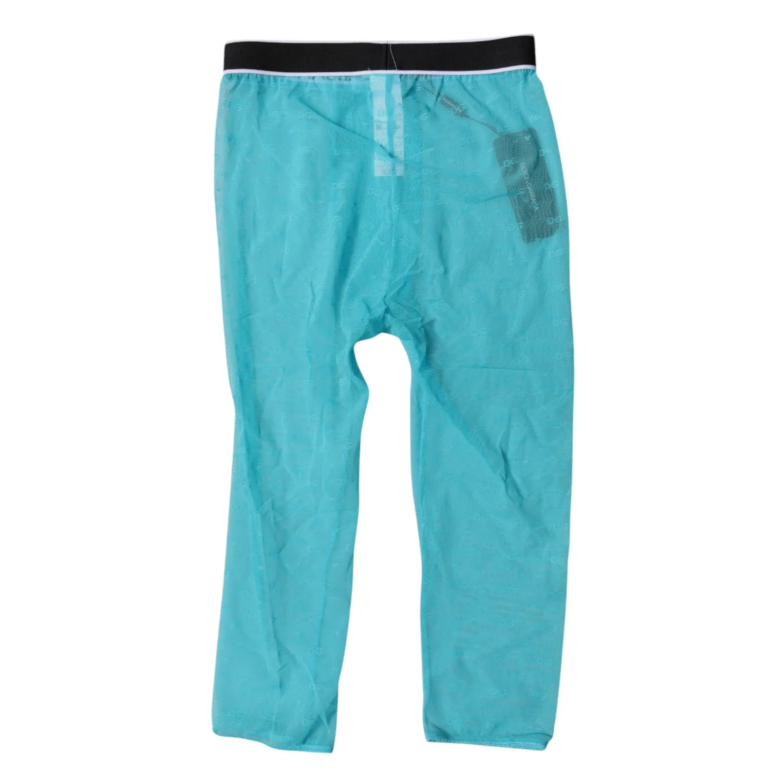 Light Blue DG Logo Nylon Cropped Tights Underwear sold by Lord & Taylor product image thumbnail 3