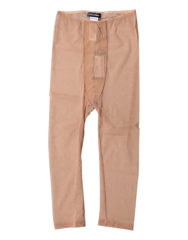 Brown Logo Lace Lingerie Cropped Tight Underwear sold by Lord & Taylor