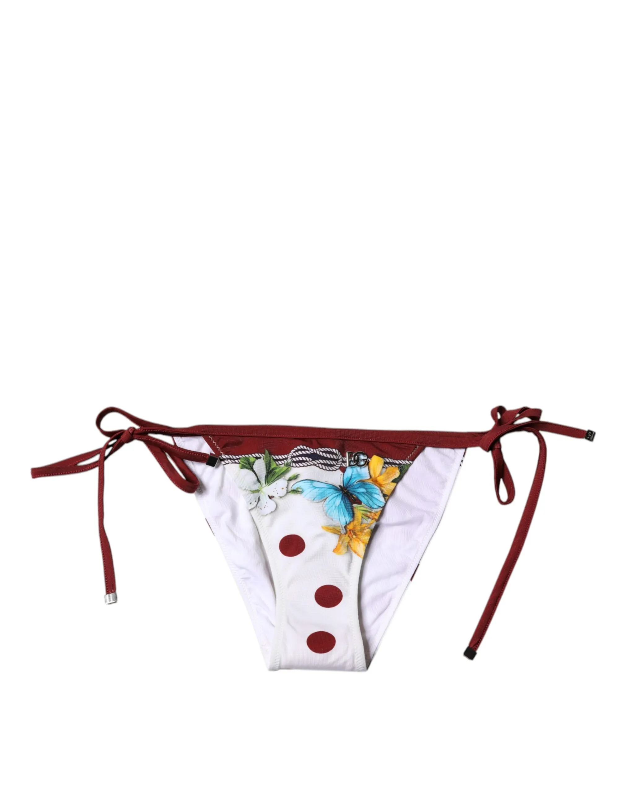 White Floral Print Swimsuit Bikini Bottom Swimwear sold by Lord & Taylor product image thumbnail 2