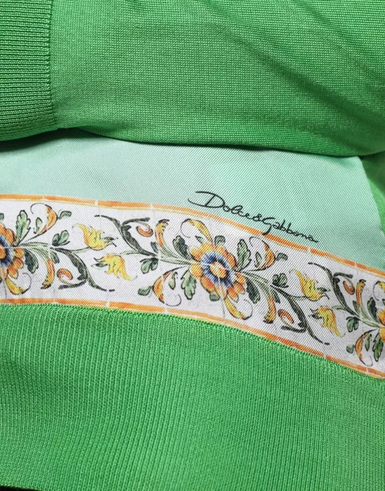 Green Silk Granita Al Limone Long Sleeves Sweater sold by Lord & Taylor product image thumbnail 4