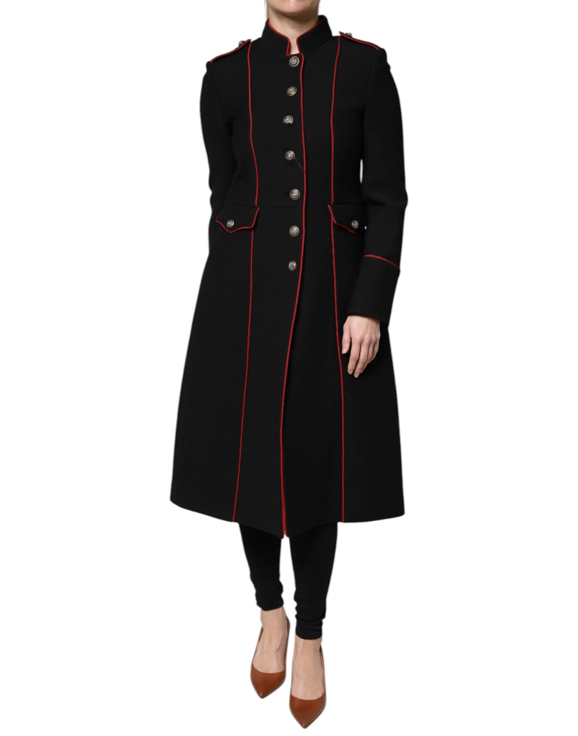 Black Single Breasted Trench Coat Jacket sold by Lord & Taylor product image thumbnail 2