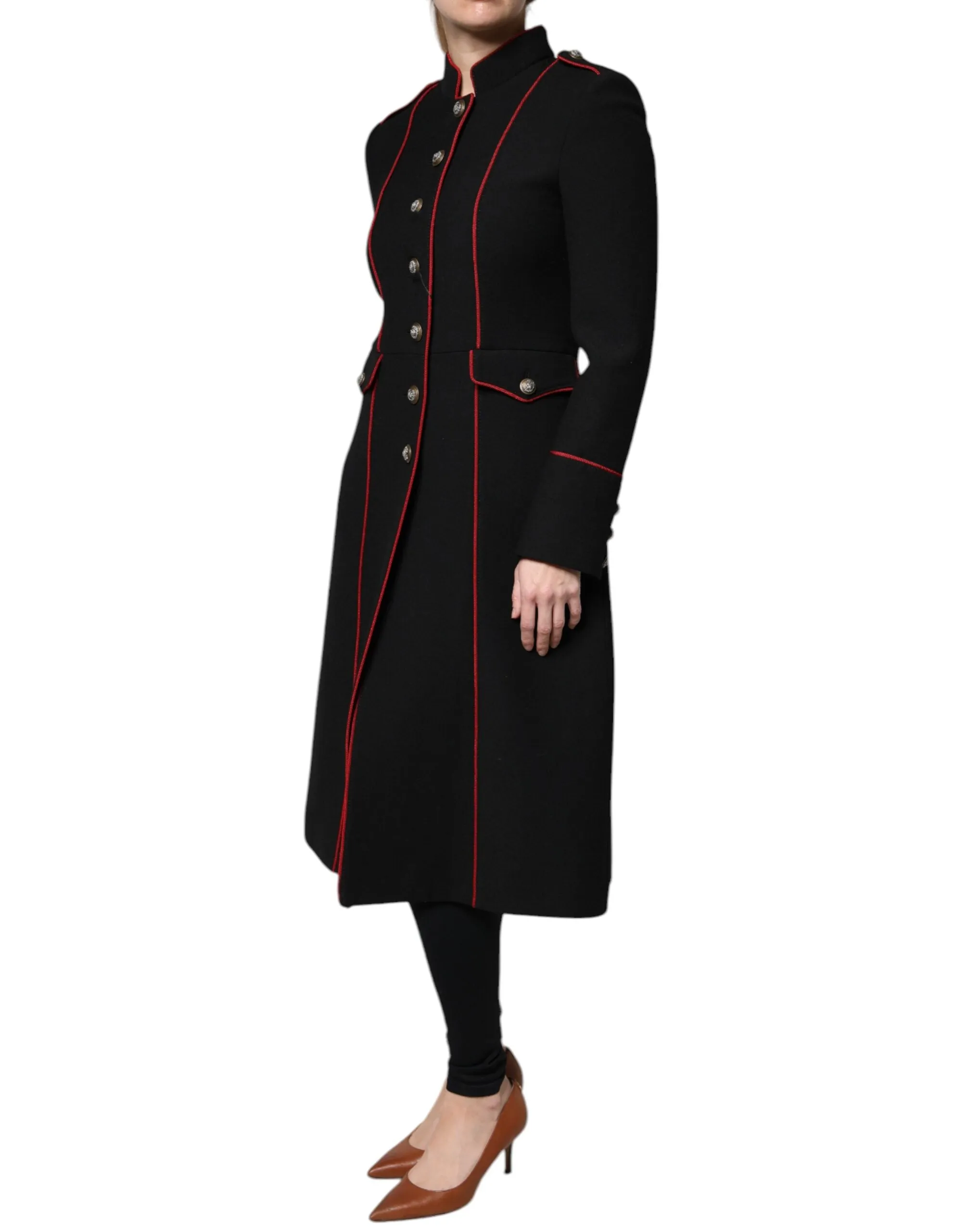Black Single Breasted Trench Coat Jacket sold by Lord & Taylor product image thumbnail 3