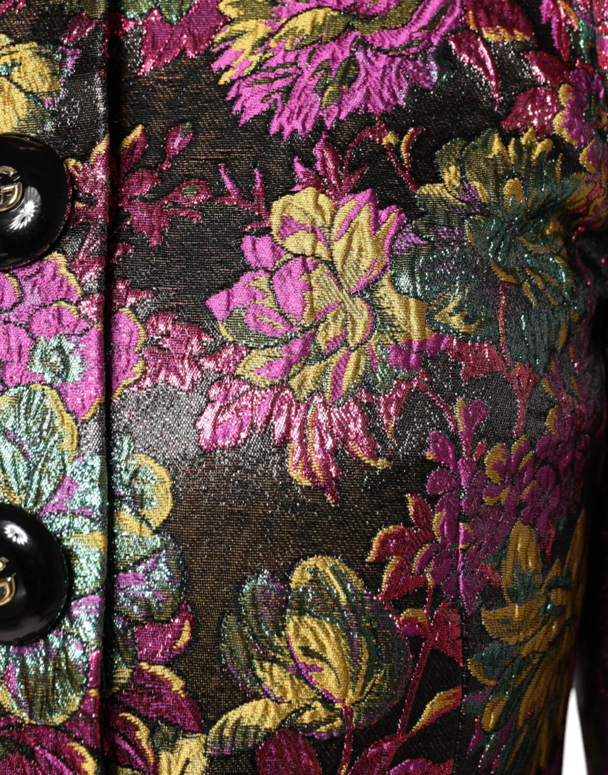 Multicolor Floral Jacquard Cropped Jacket sold by Lord & Taylor product image thumbnail 5
