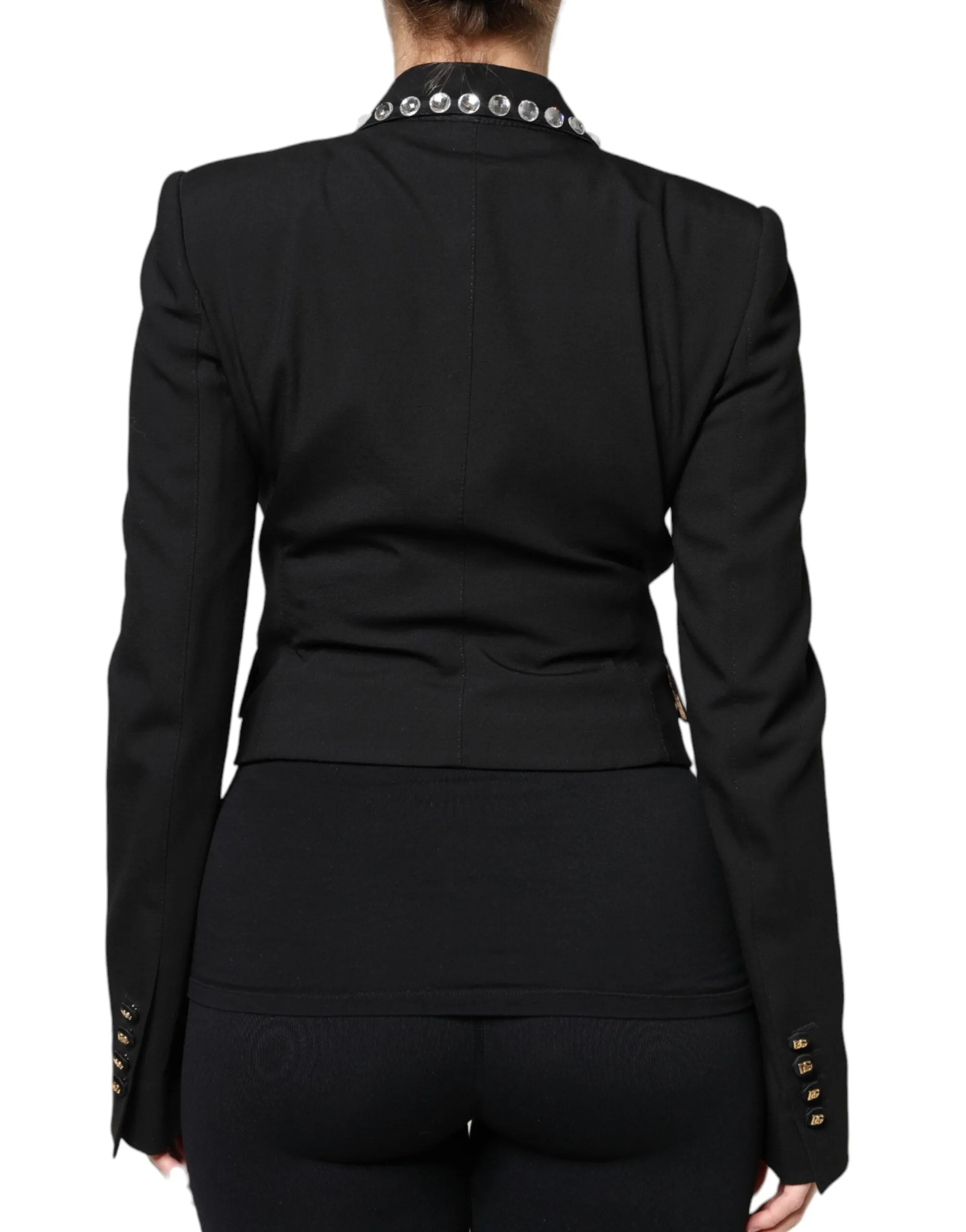 Black Crystal Double Breasted Blazer Jacket sold by Lord & Taylor product image thumbnail 4