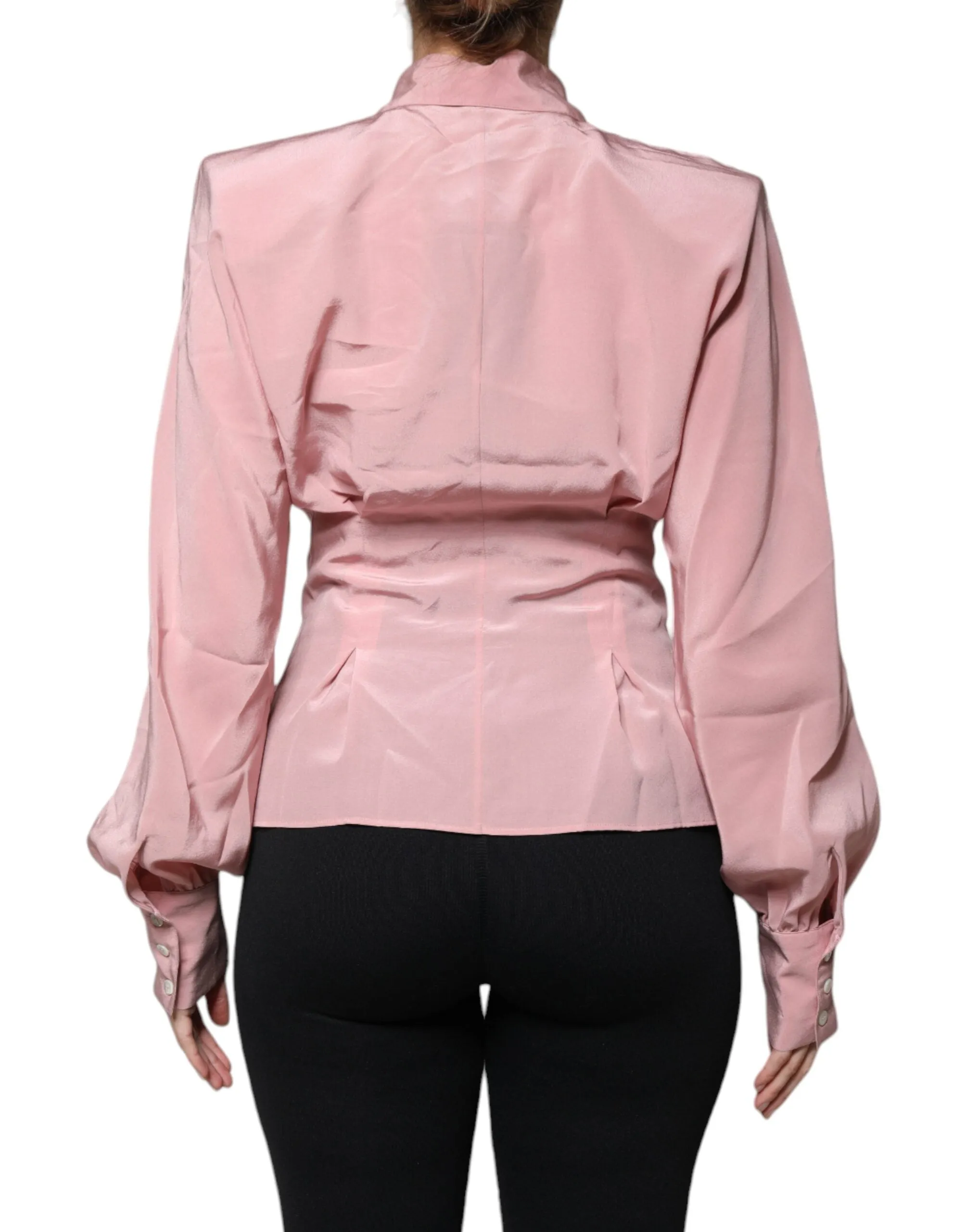 Pink Cotton Long Sleeves Collared Blouse Top sold by Lord & Taylor product image thumbnail 4