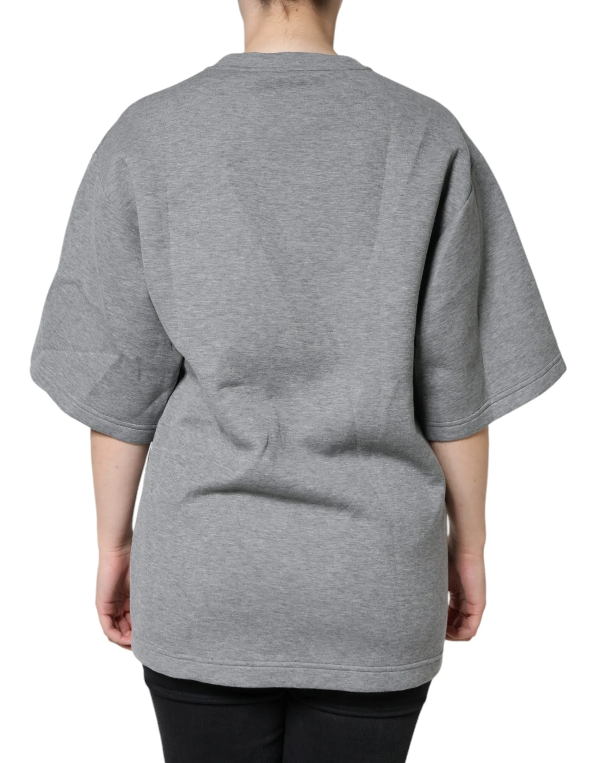 Gray Cotton Blend Embellished Tee T-shirt sold by Lord & Taylor product image thumbnail 4
