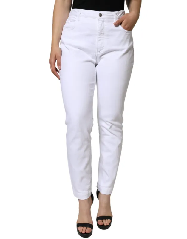 White Cotton Stretch AUDREY Skinny Jeans sold by Lord & Taylor