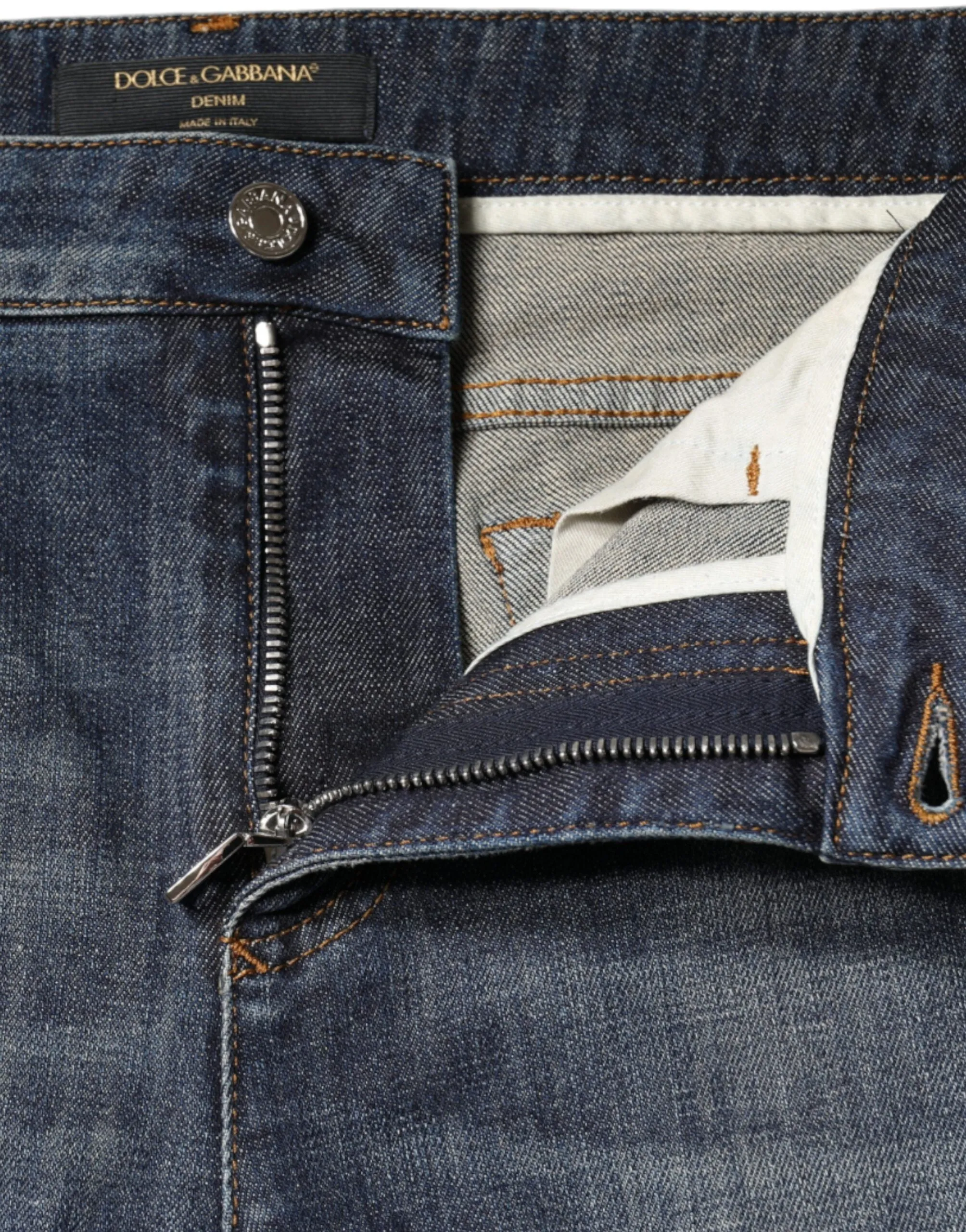 Dark Blue Cotton Stretch Skinny Denim Jeans sold by Lord & Taylor product image thumbnail 5