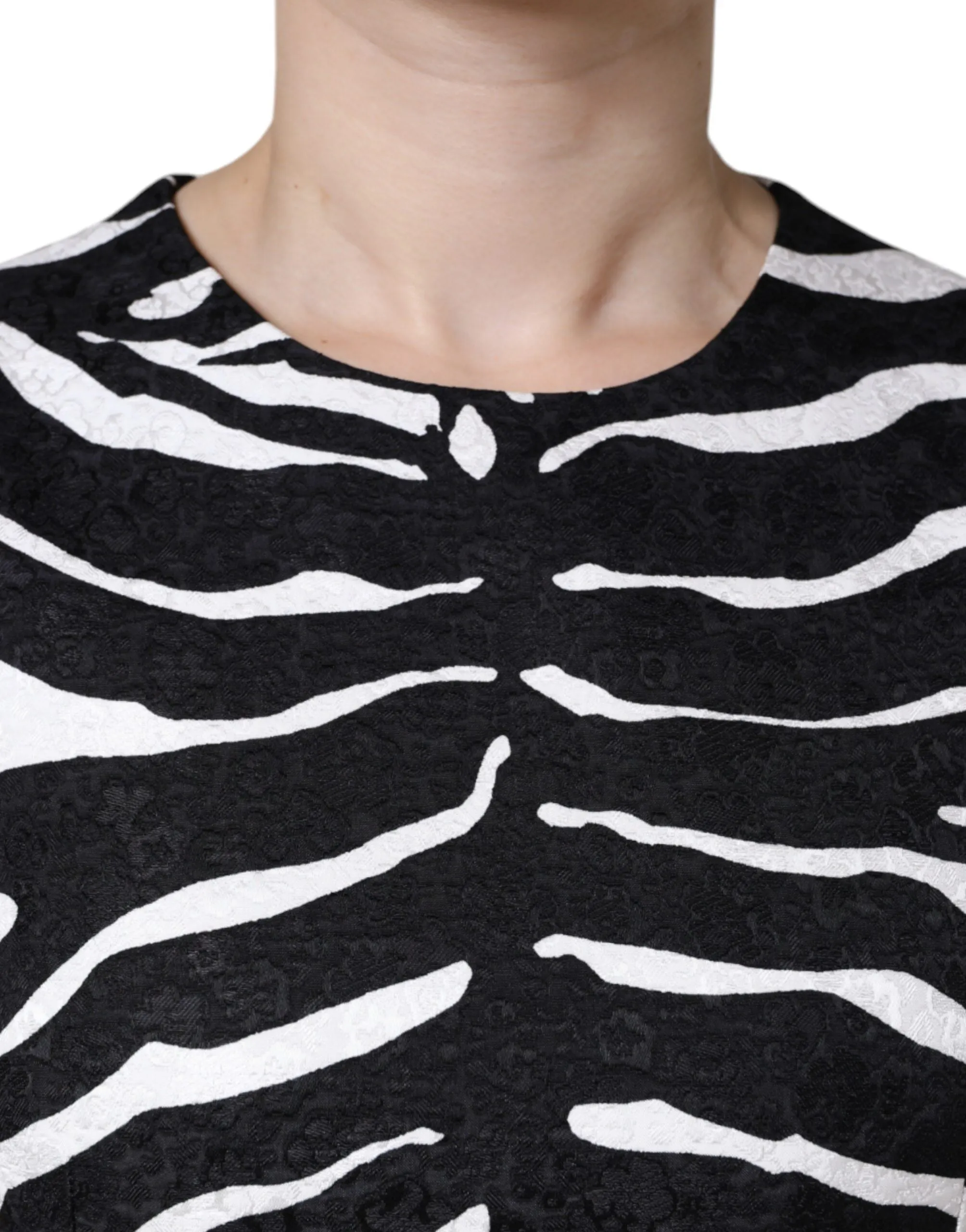 Black White Zebra A-line Sheath Mini Dress sold by Lord & Taylor product image thumbnail 5