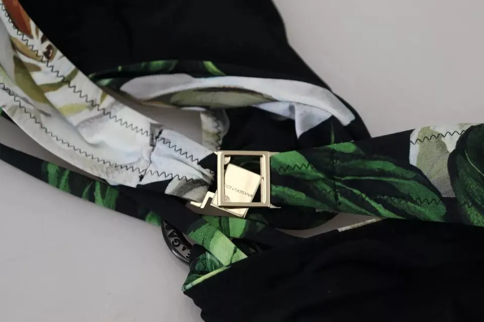 Black Floral Halter Beachwear Swimwear Bikini Top sold by Lord & Taylor product image thumbnail 5