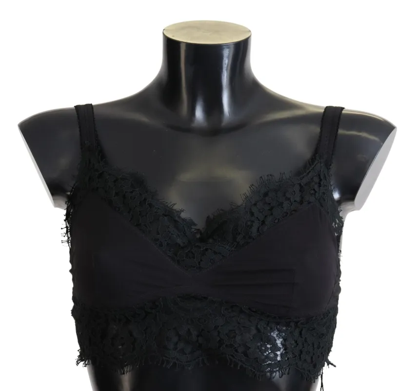 Black Floral Lace Stretch Bralette Underwear sold by Lord & Taylor