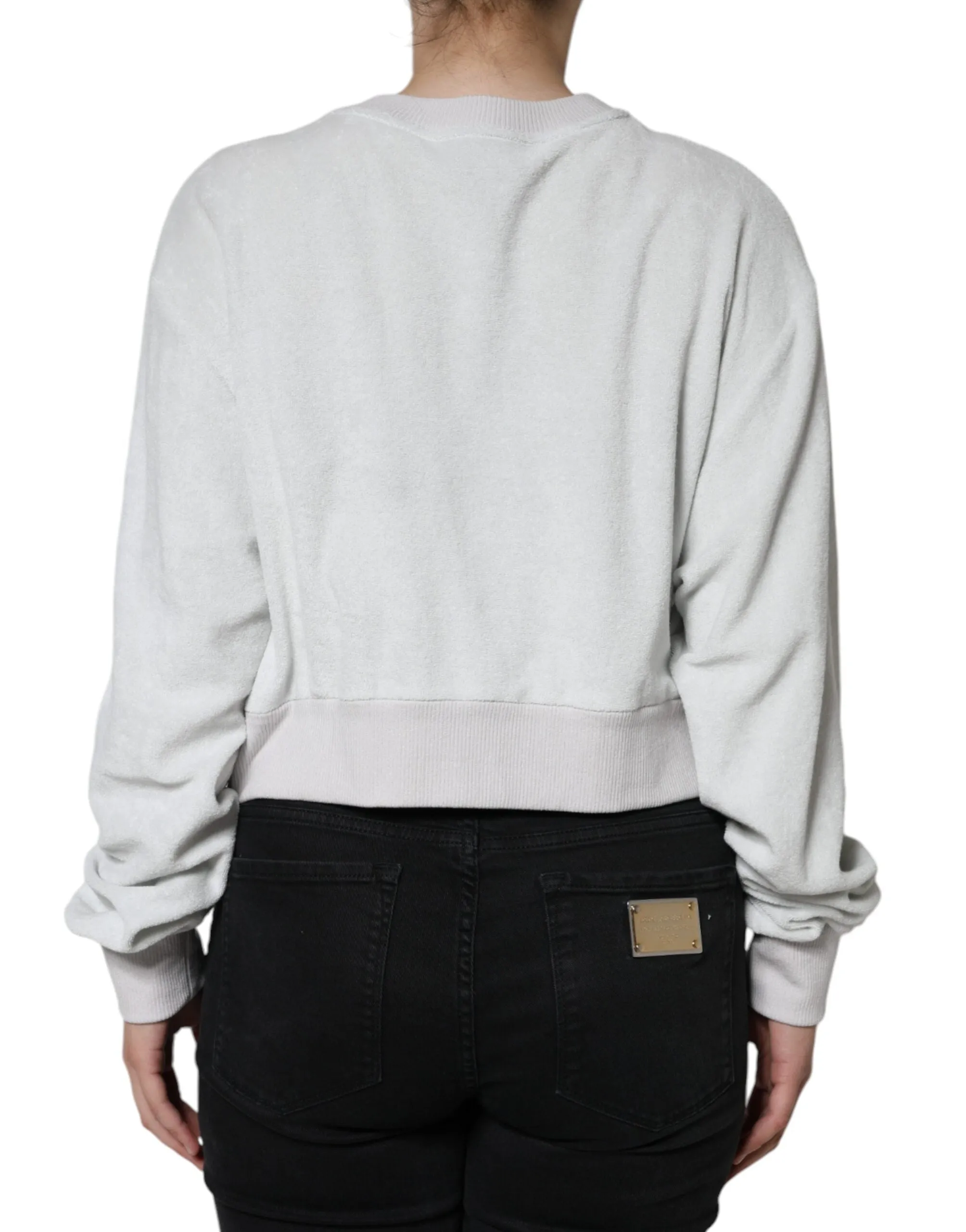 White Nylon Stretch Crew Neck Pullover Sweater sold by Lord & Taylor product image thumbnail 4