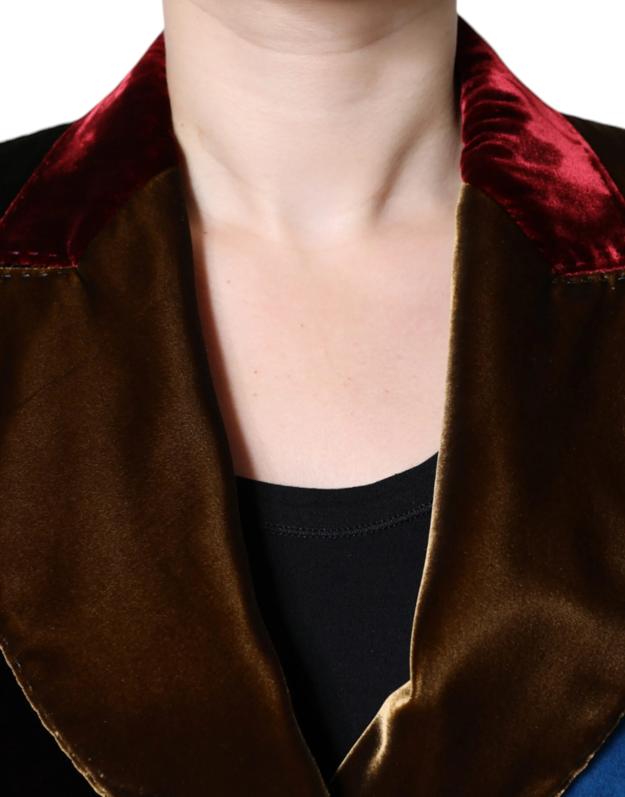 Multicolor Double Breasted Patchwork Blazer Jacket sold by Lord & Taylor product image thumbnail 5