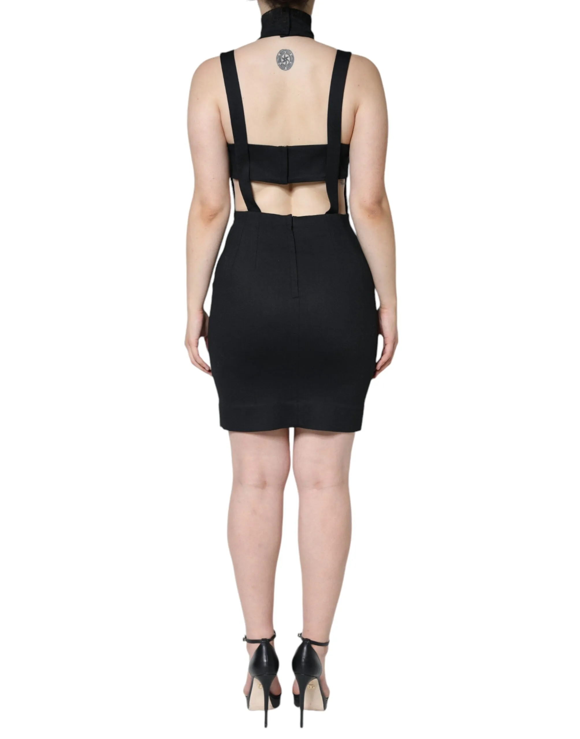 Black Cut Out Sleeveless Bodycon Mini Dress sold by Lord & Taylor product image thumbnail 4