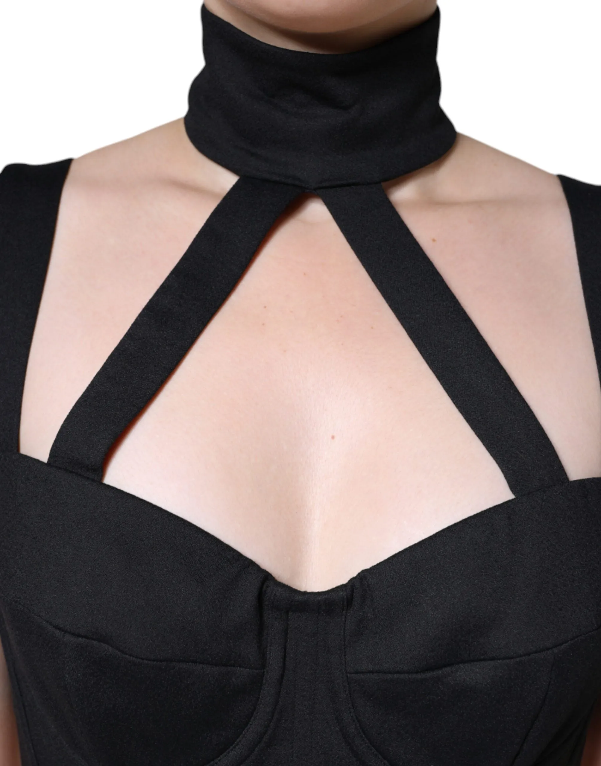 Black Cut Out Sleeveless Bodycon Mini Dress sold by Lord & Taylor product image thumbnail 5