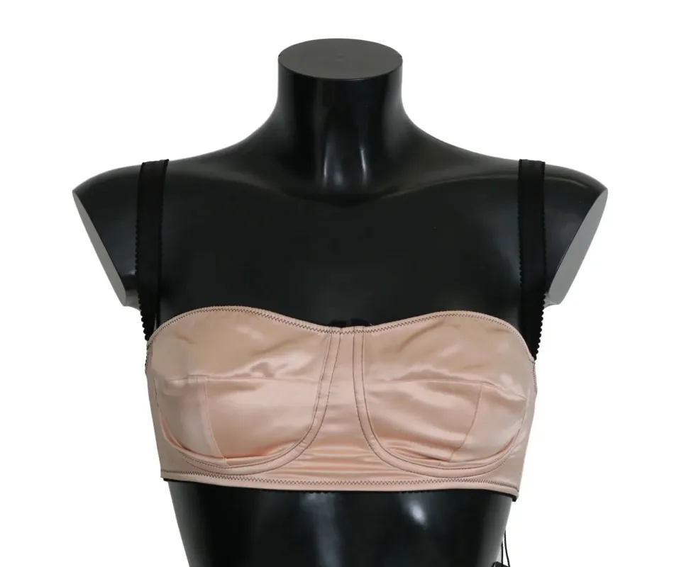 Black Straps Pink Balconcino Bra sold by Lord & Taylor