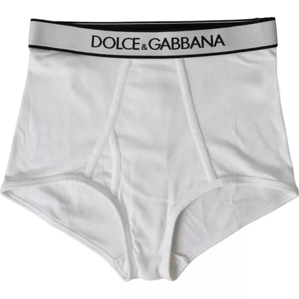 White Cotton Stretch Branded Logo Underwear sold by Lord & Taylor product image thumbnail 4