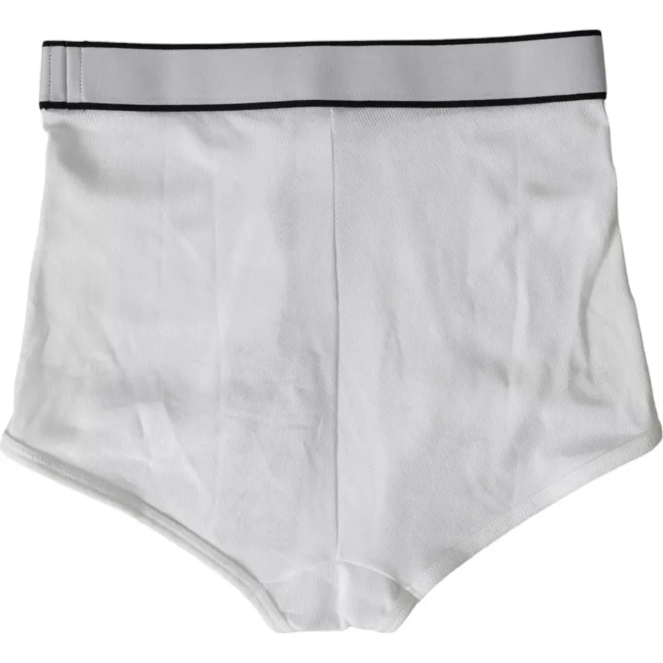 White Cotton Stretch Branded Logo Underwear sold by Lord & Taylor product image thumbnail 2