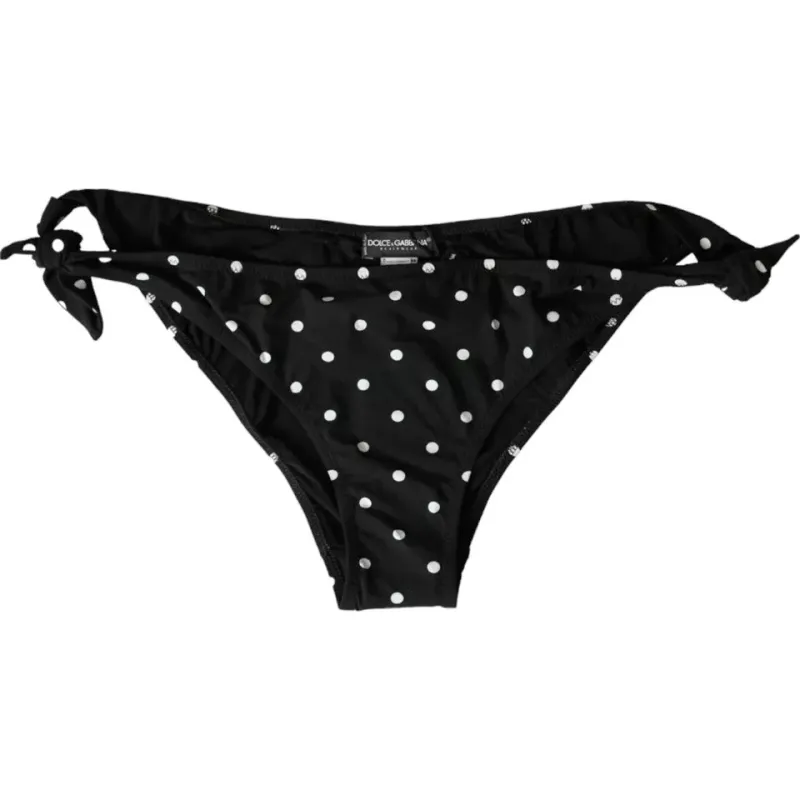 Black Polka Dot Swimwear Beachwear Bottom Bikini sold by Lord & Taylor