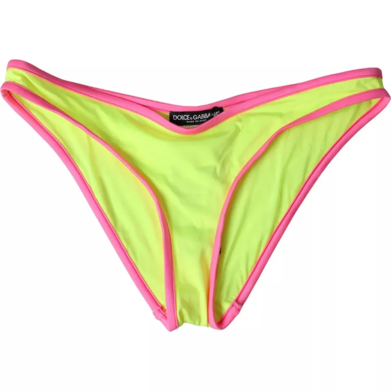 Yellow Pink Nylon Swimwear Bottom Beachwear Bikini sold by Lord & Taylor