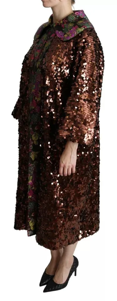 Multicolor Sequined Long Coat Jaquard Jacket sold by Lord & Taylor product image thumbnail 4