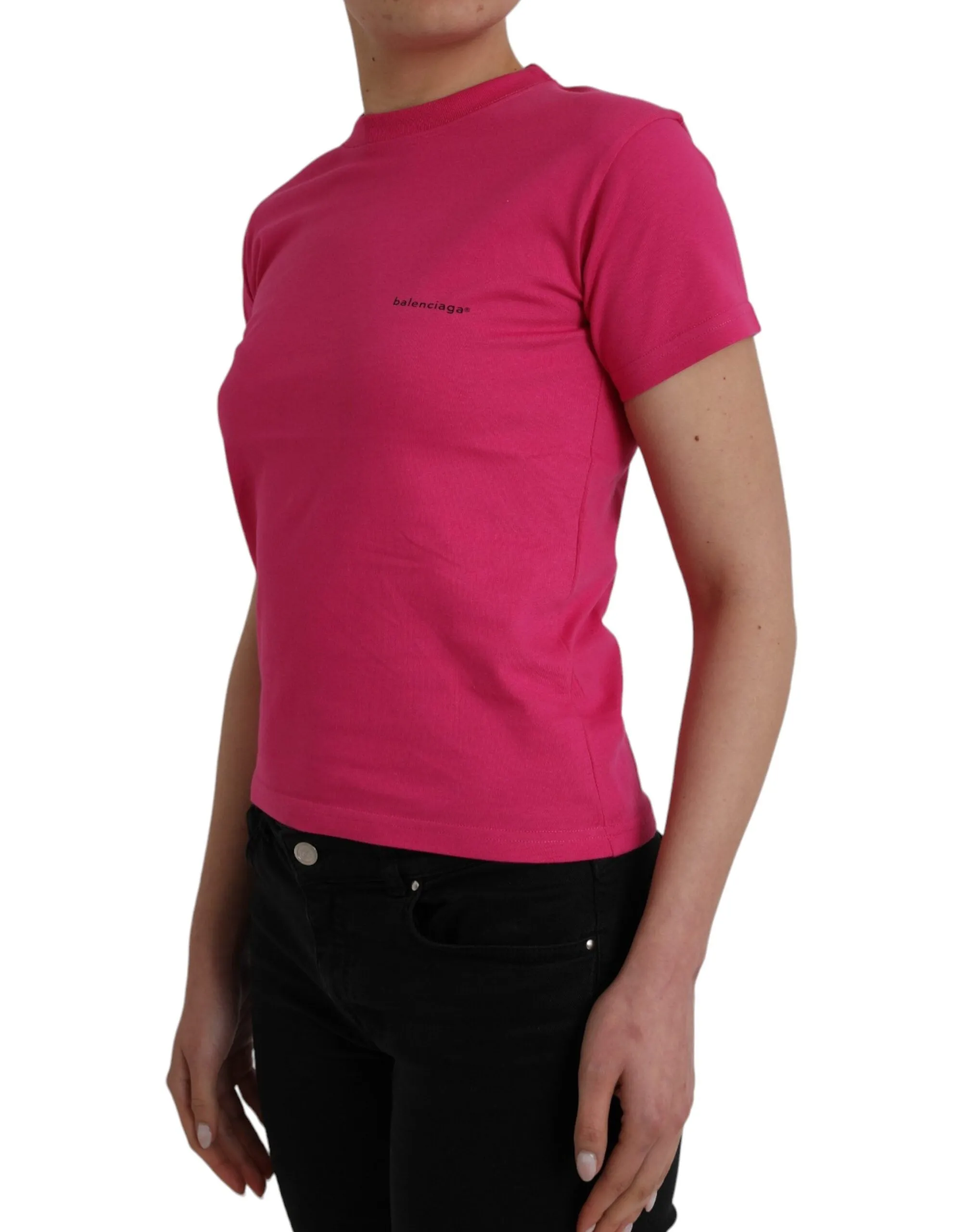 Pink Cotton Crew Neck Short Sleeves Tee T-shirt sold by Lord & Taylor product image thumbnail 2