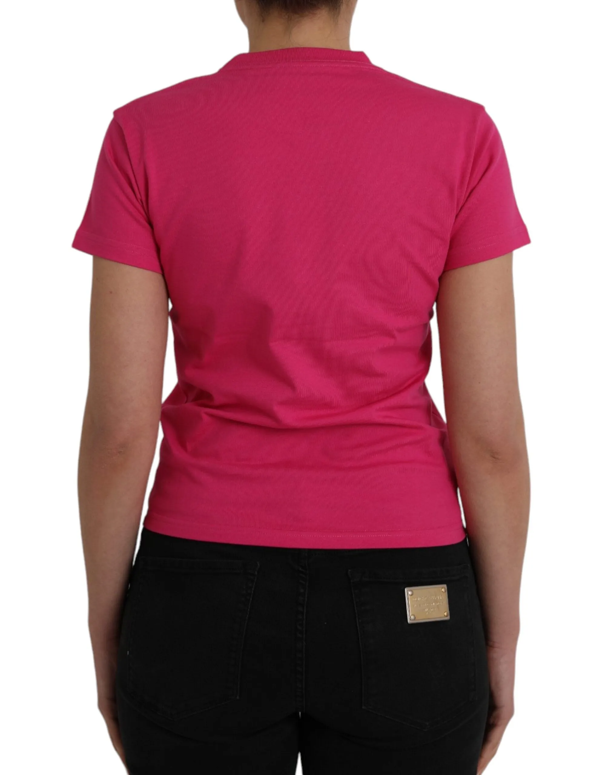 Pink Cotton Crew Neck Short Sleeves Tee T-shirt sold by Lord & Taylor product image thumbnail 3