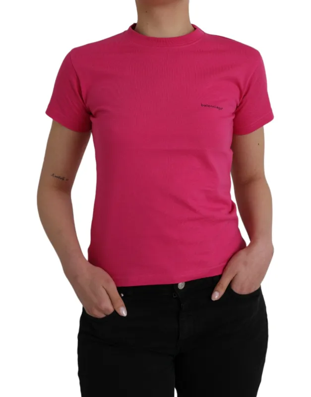 Pink Cotton Crew Neck Short Sleeves Tee T-shirt sold by Lord & Taylor