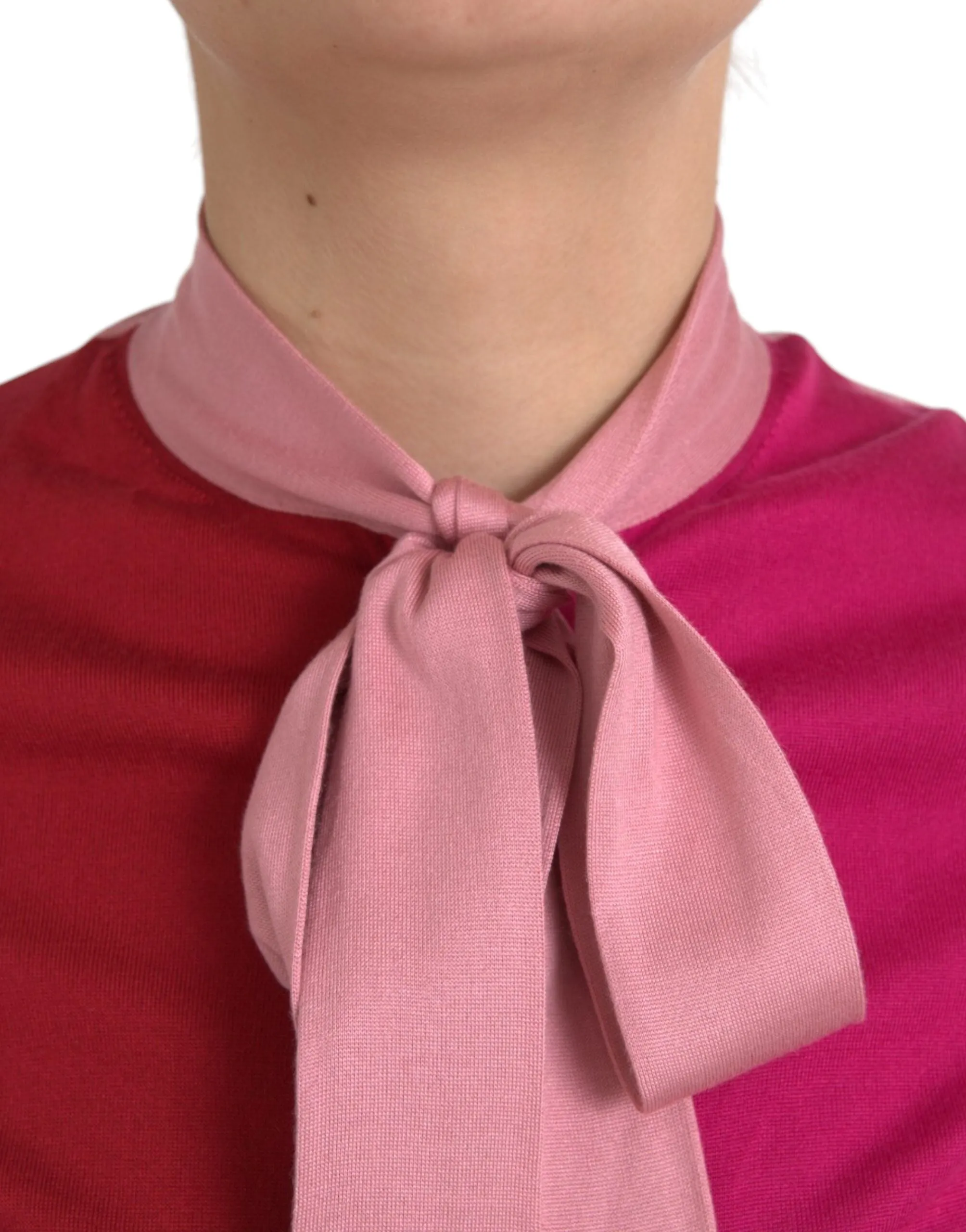 Pink Short Sleeves Pullover Ascot Collar Top sold by Lord & Taylor product image thumbnail 4